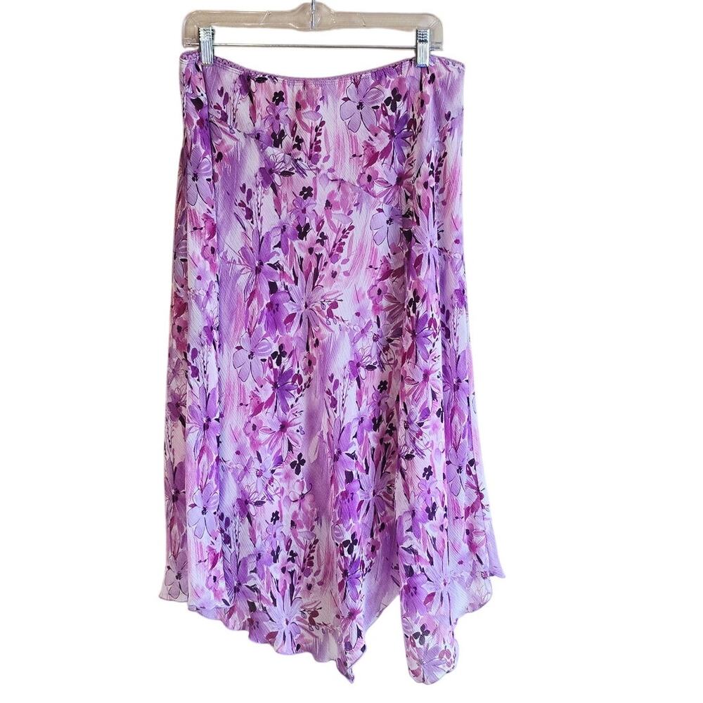 B.I.Y.A.Y.C.D.A floral handkerchief floral midi skirt size XL y2k fairy